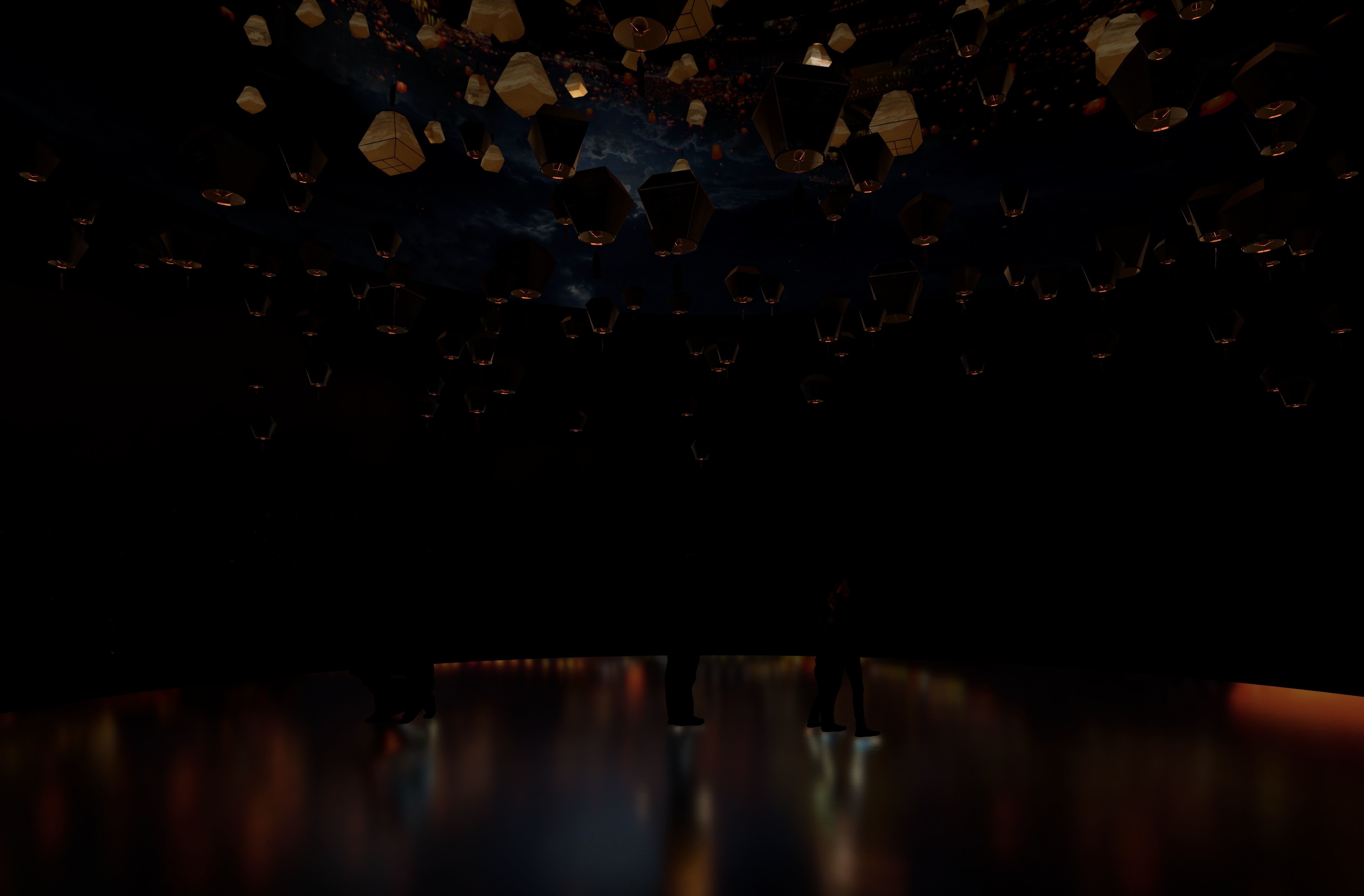 A Chinese-style Exhibition Hall on Traditional Chinese Patterns 3D model_16