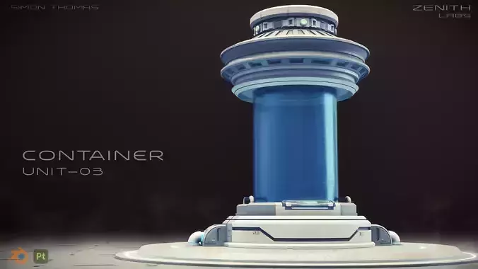 Scifi Container unit 3D model