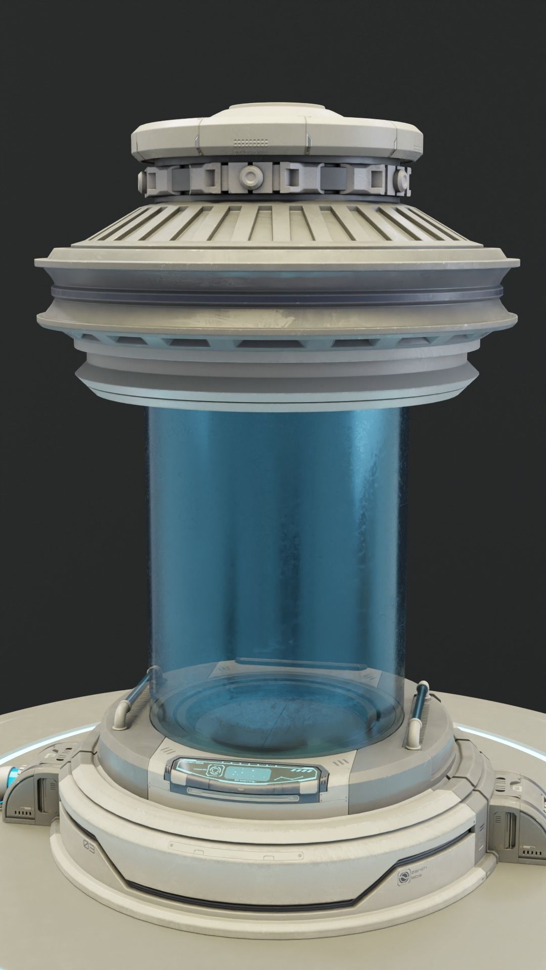 Scifi Container unit 3D model_3