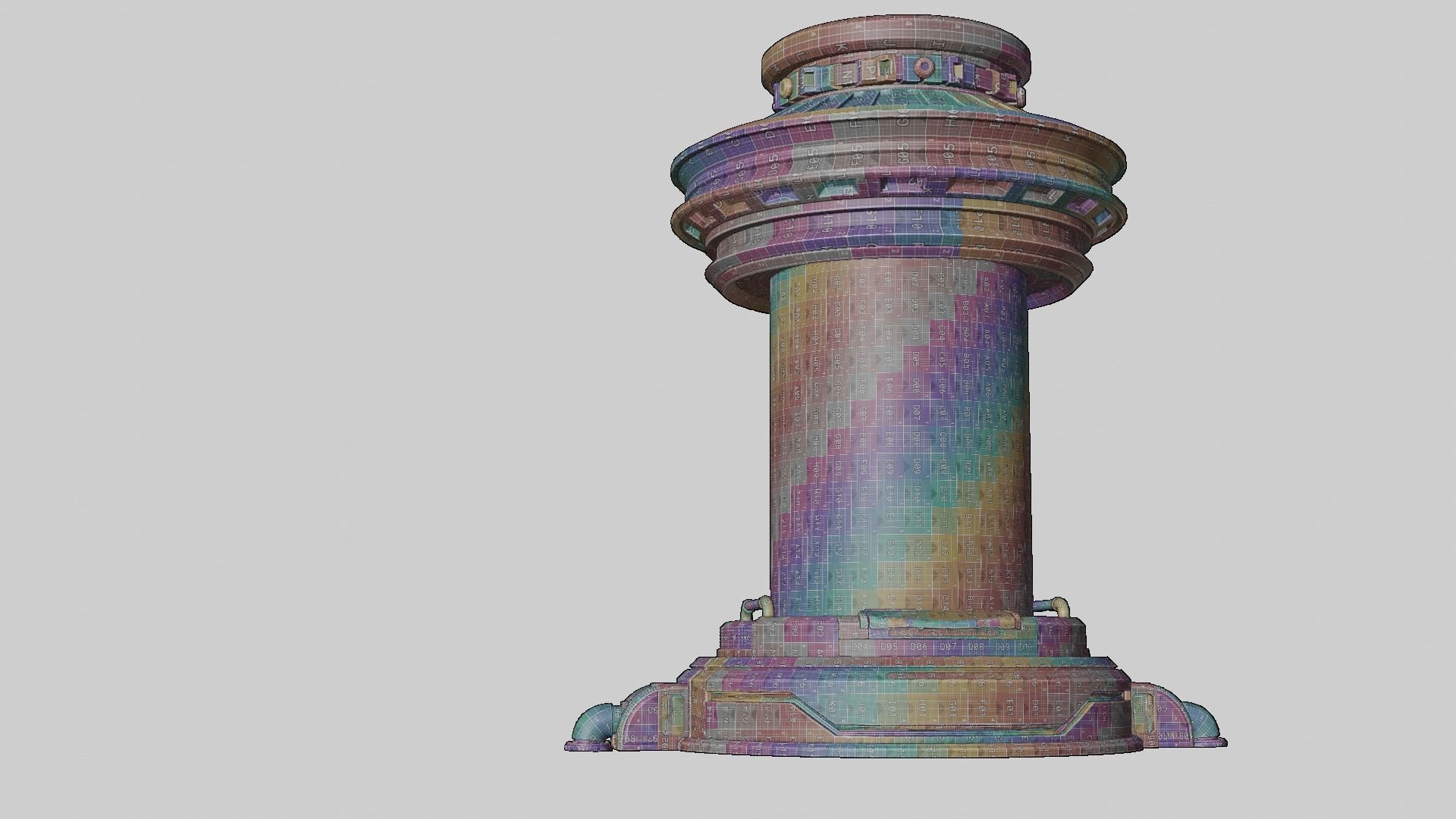 Scifi Container unit 3D model_2