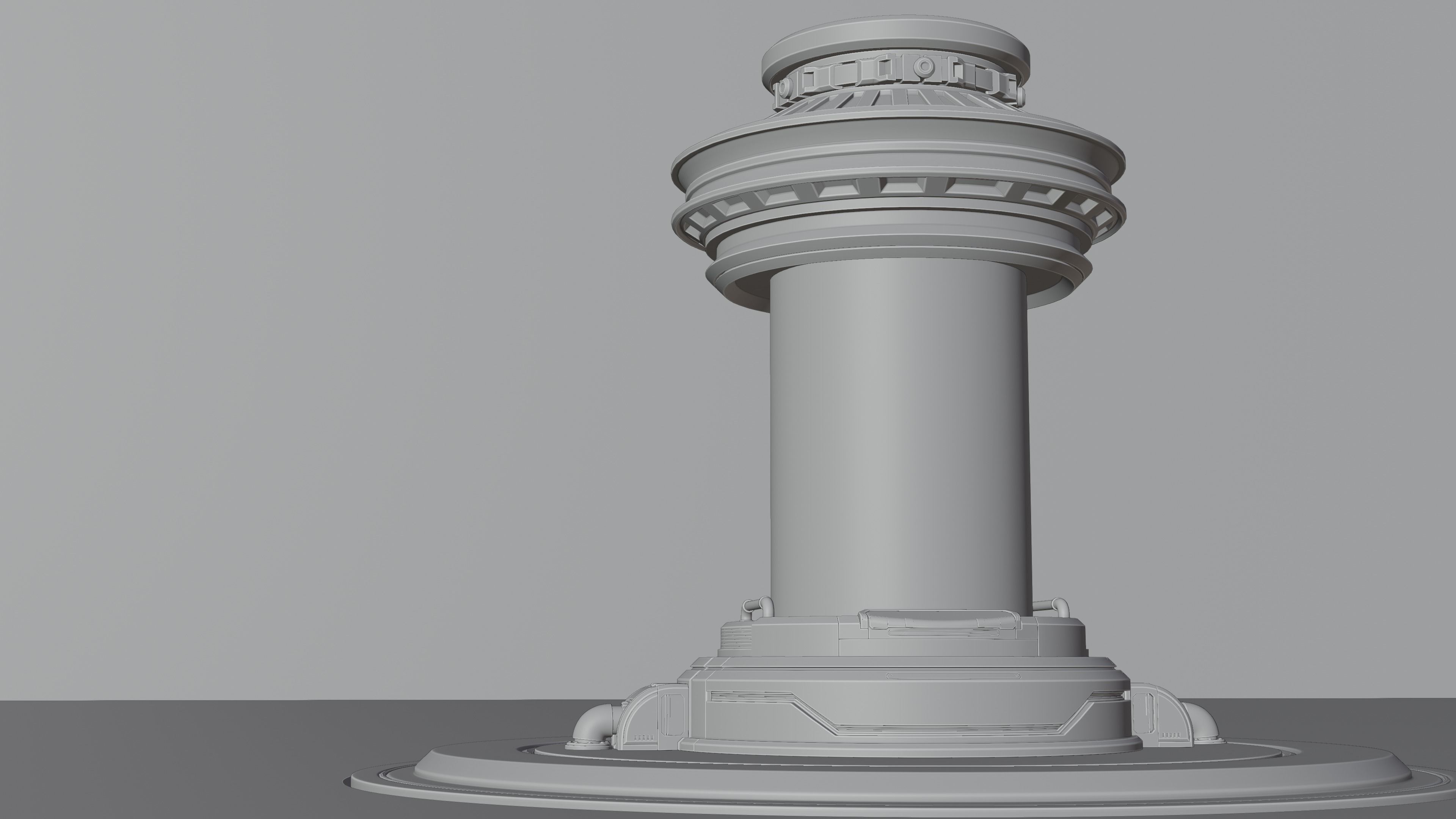 Scifi Container unit 3D model_1