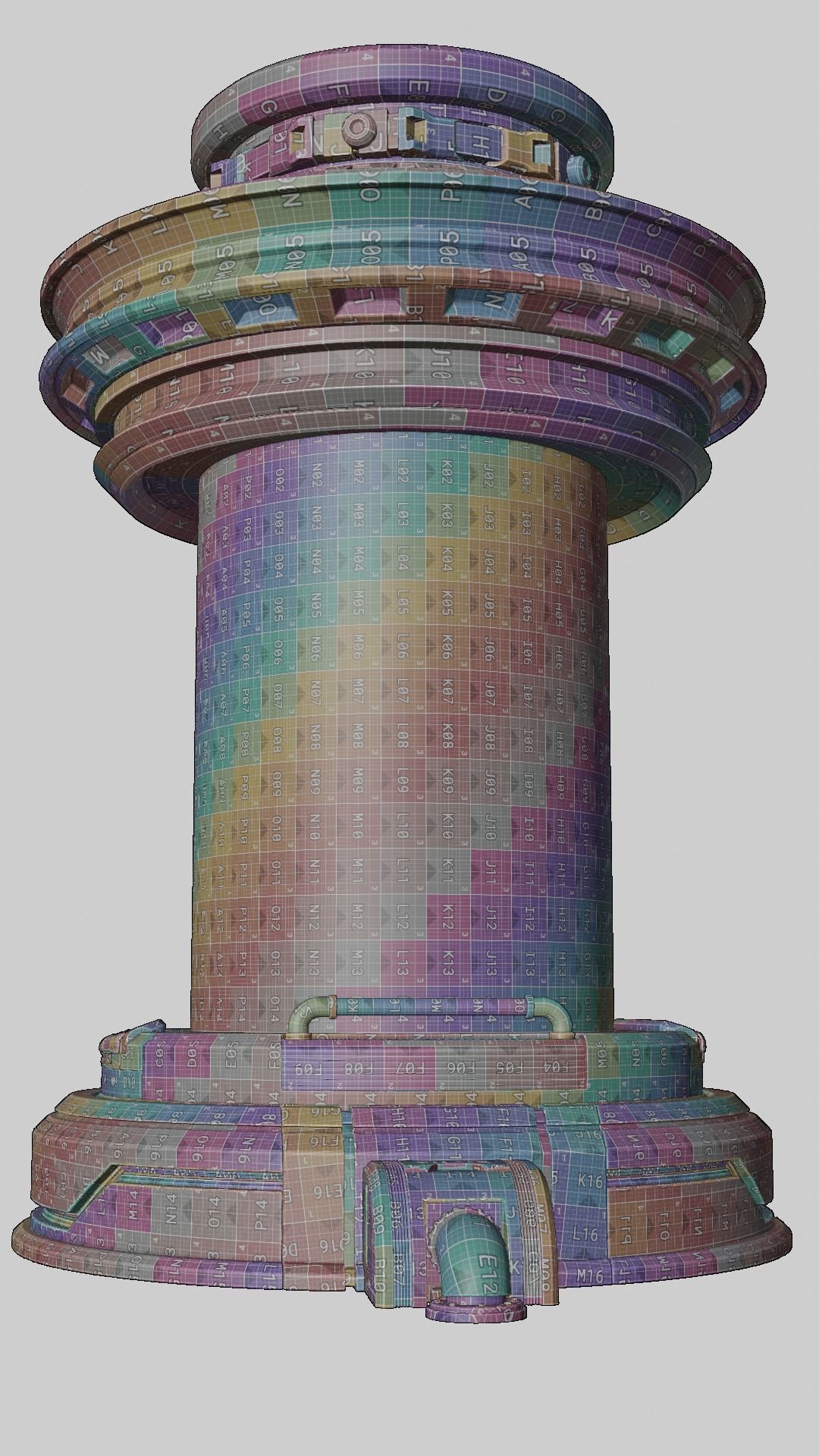 Scifi Container unit 3D model_8