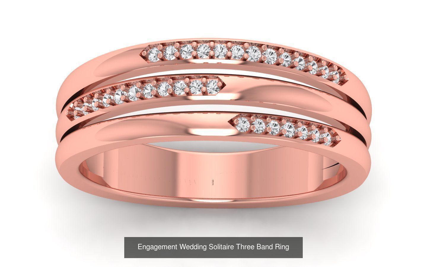 58 Engagement Wedding Women Three Band Rings Collection _53