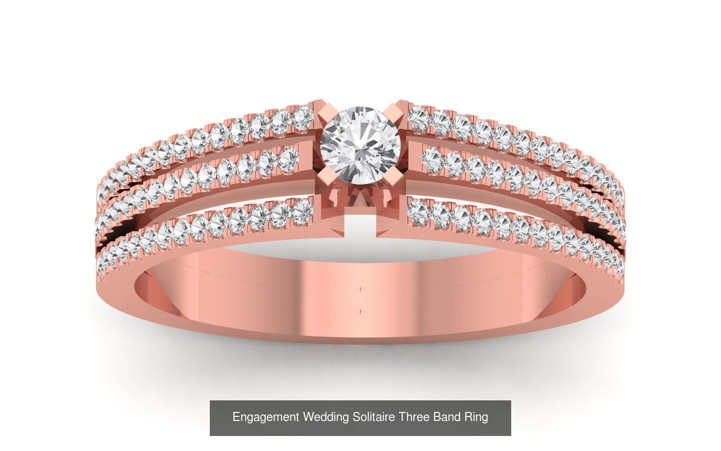 58 Engagement Wedding Women Three Band Rings Collection _52