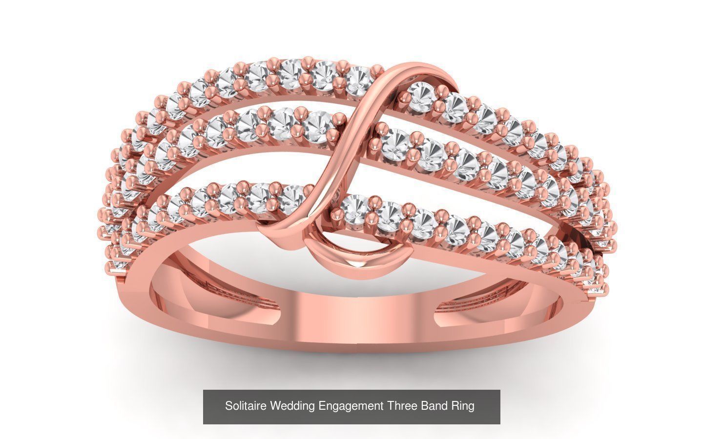 58 Engagement Wedding Women Three Band Rings Collection _46