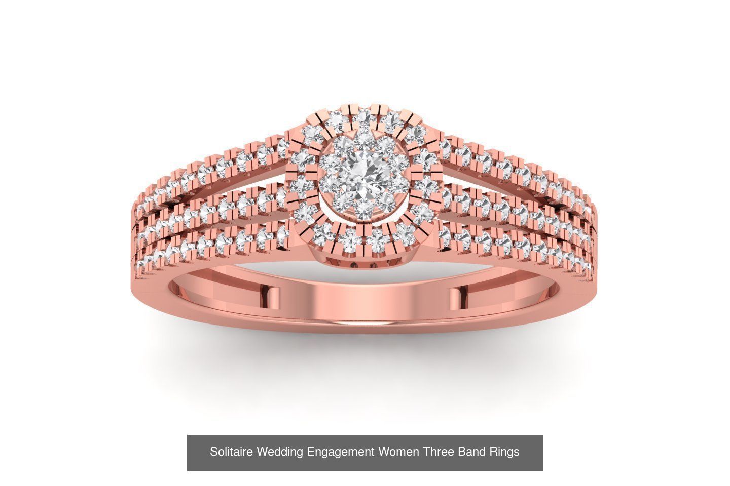 58 Engagement Wedding Women Three Band Rings Collection _37