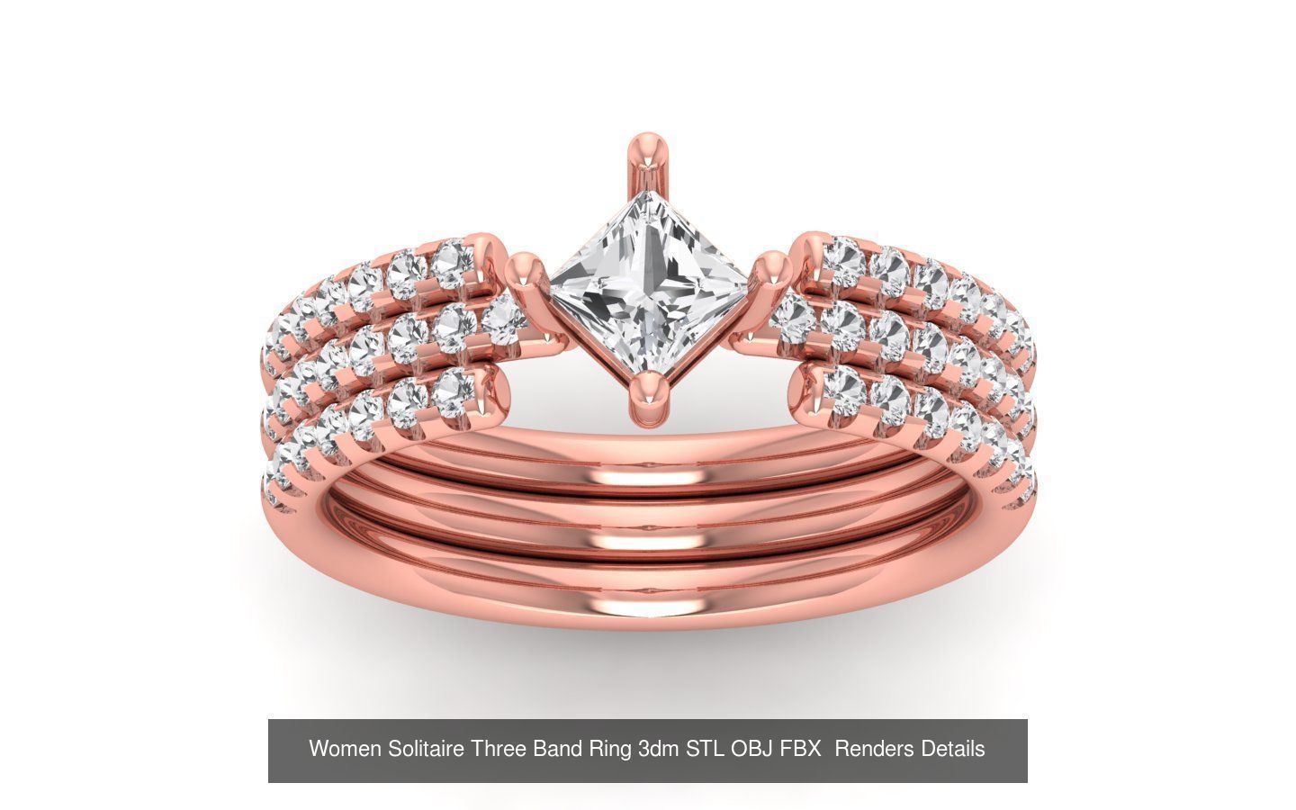 58 Engagement Wedding Women Three Band Rings Collection _13