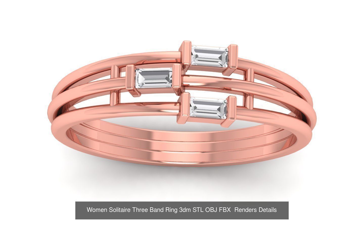 58 Engagement Wedding Women Three Band Rings Collection _24