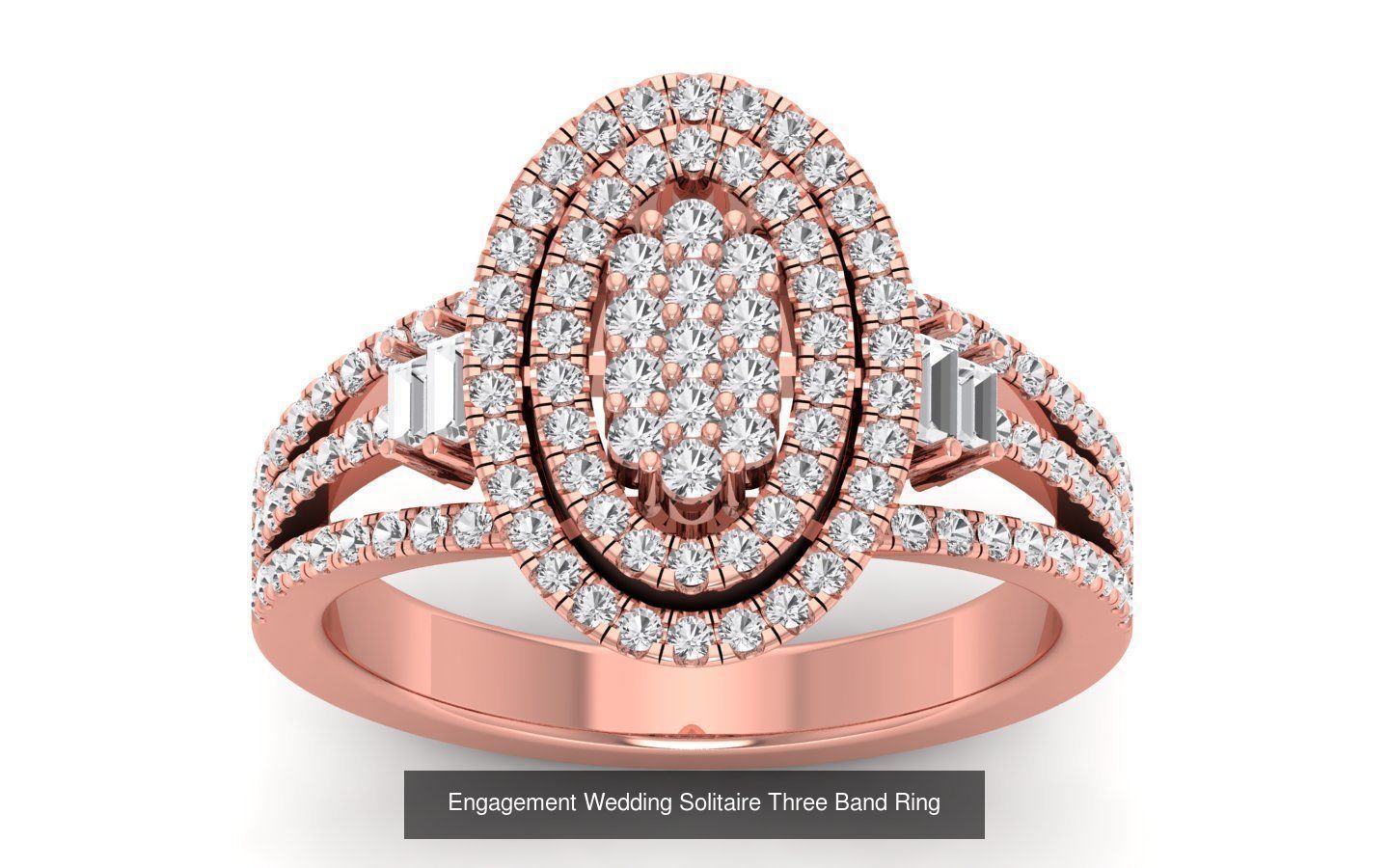 58 Engagement Wedding Women Three Band Rings Collection _62