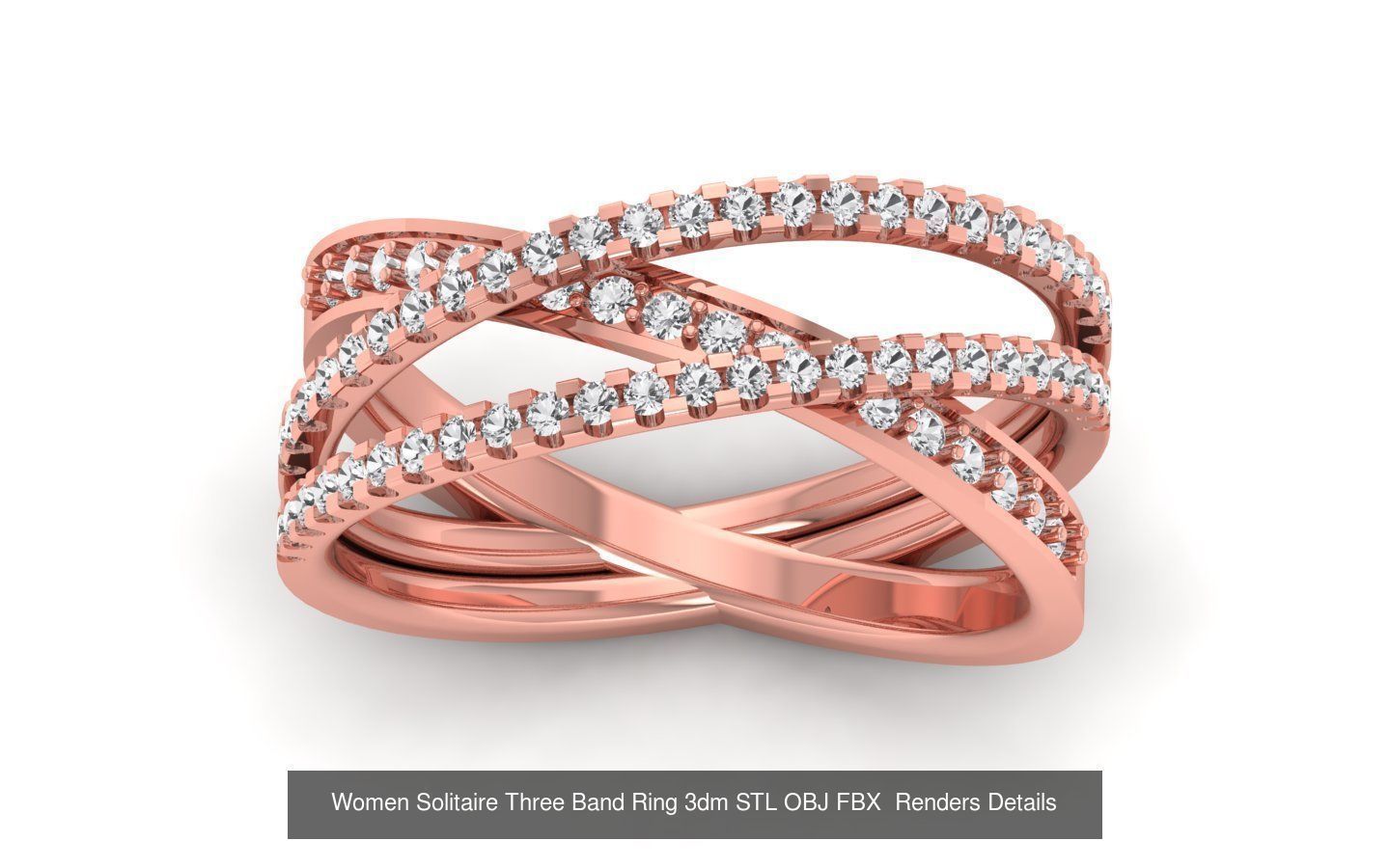 58 Engagement Wedding Women Three Band Rings Collection _17