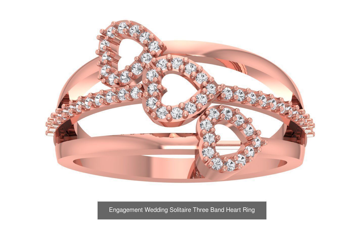 58 Engagement Wedding Women Three Band Rings Collection _49