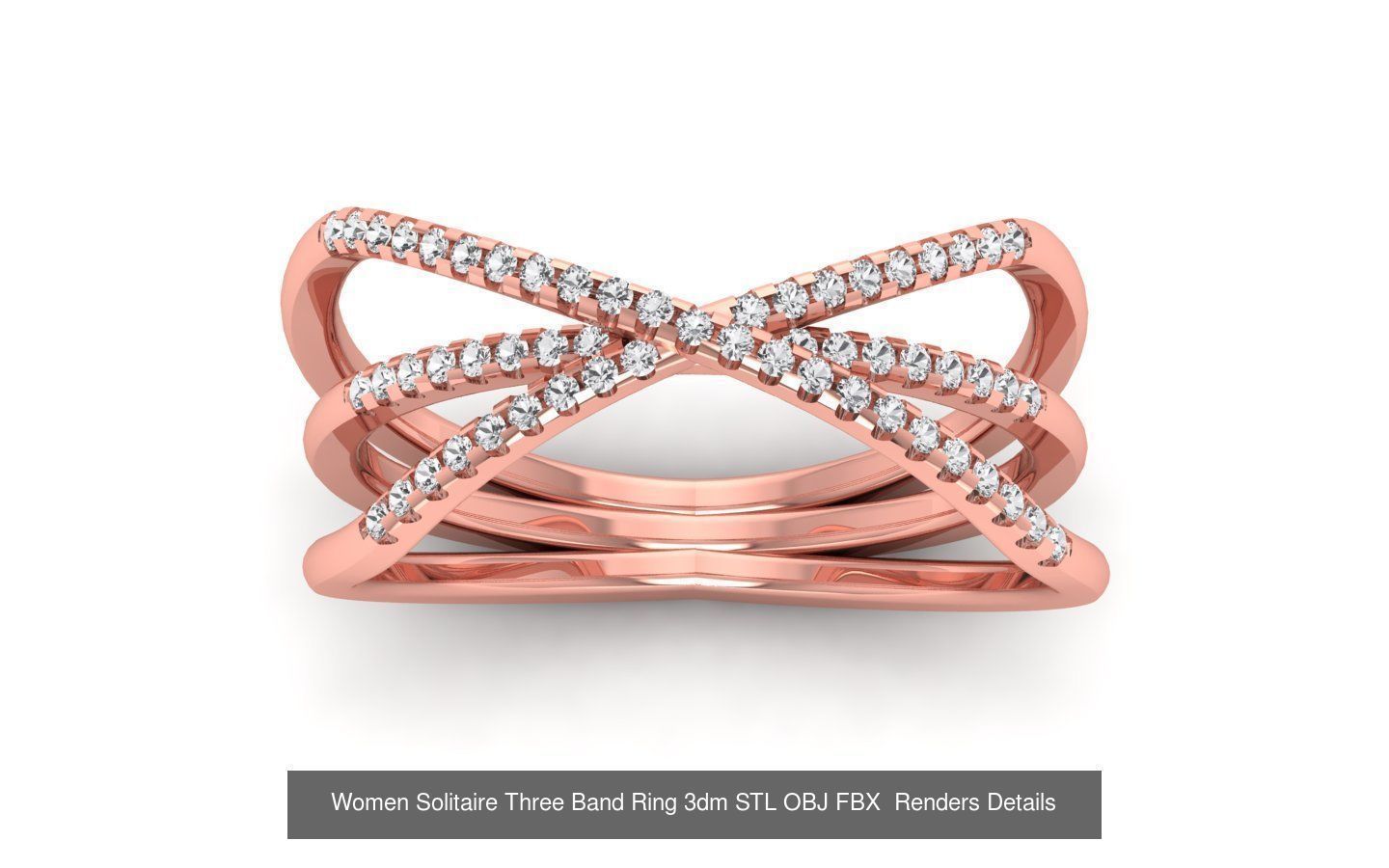 58 Engagement Wedding Women Three Band Rings Collection _18