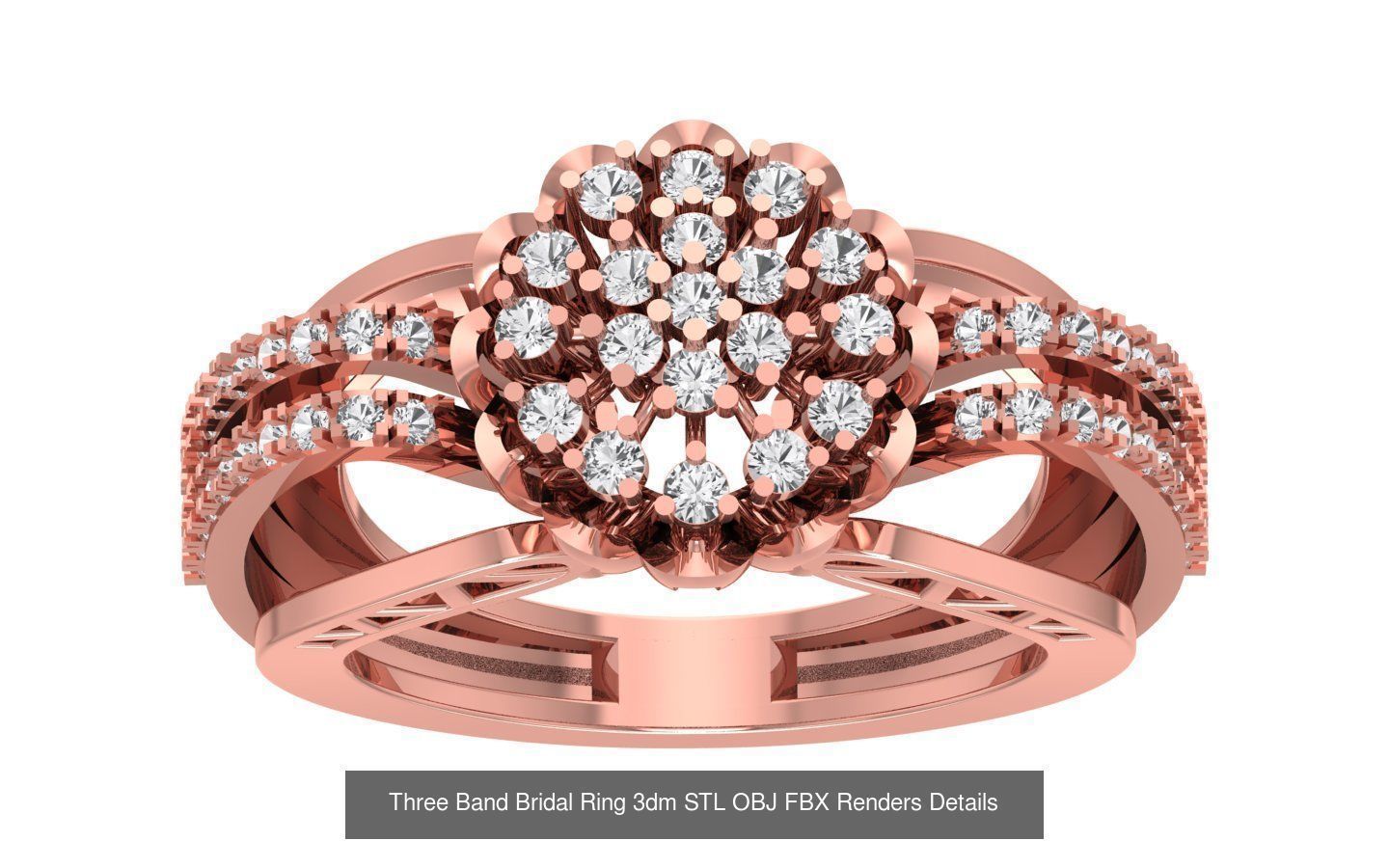 58 Engagement Wedding Women Three Band Rings Collection _66