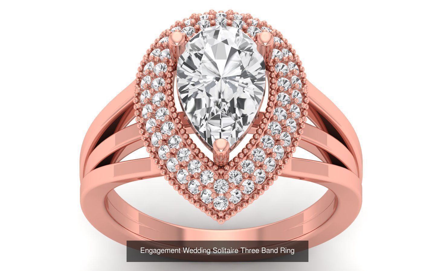 58 Engagement Wedding Women Three Band Rings Collection _54