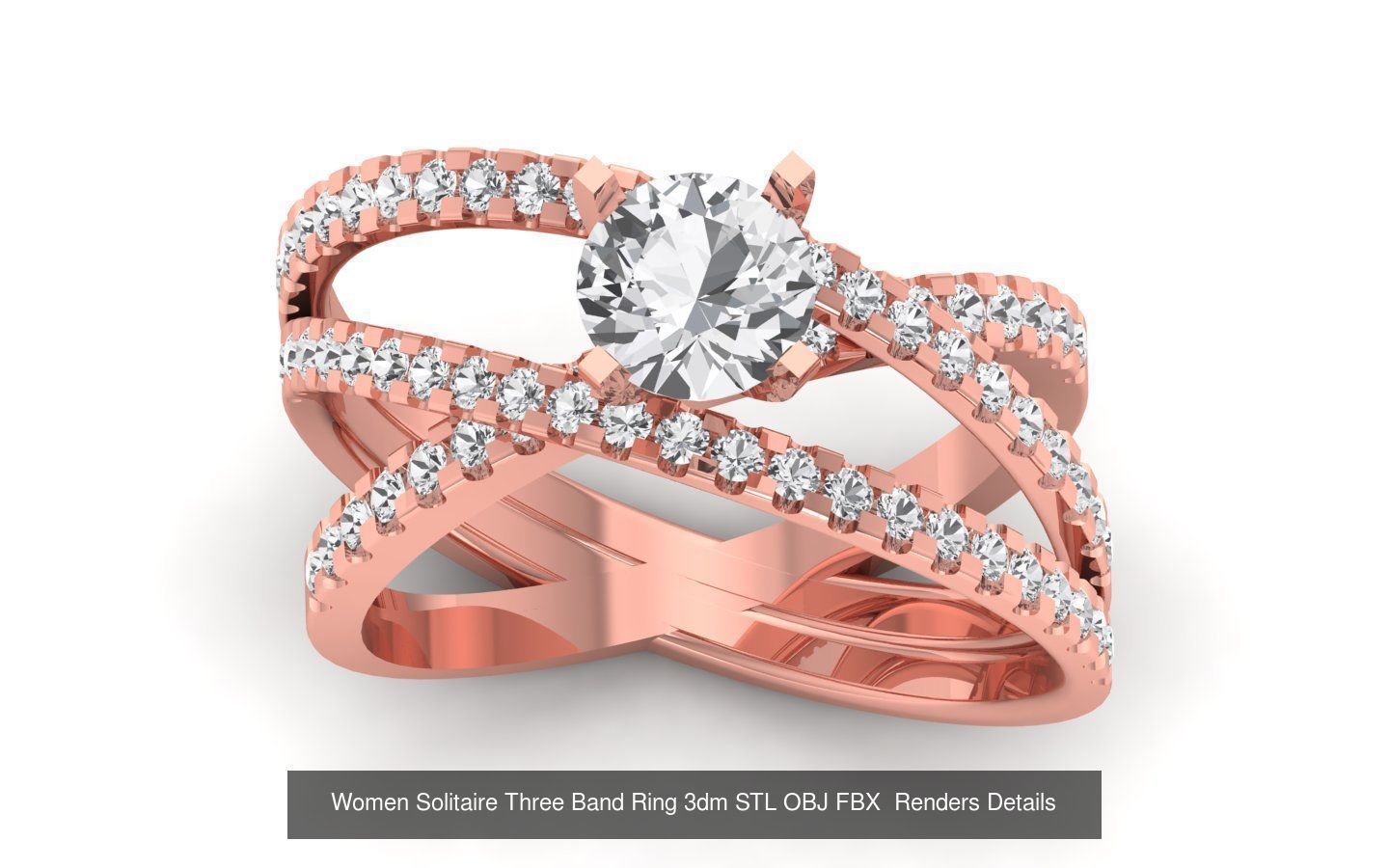 58 Engagement Wedding Women Three Band Rings Collection _19