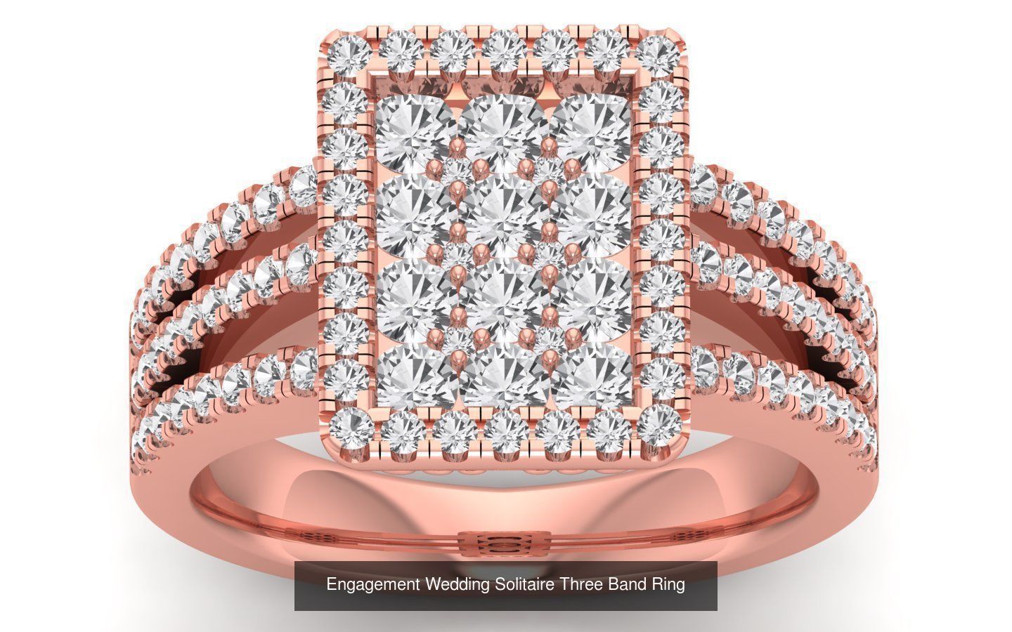 58 Engagement Wedding Women Three Band Rings Collection _63