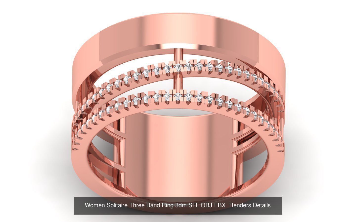 58 Engagement Wedding Women Three Band Rings Collection _22