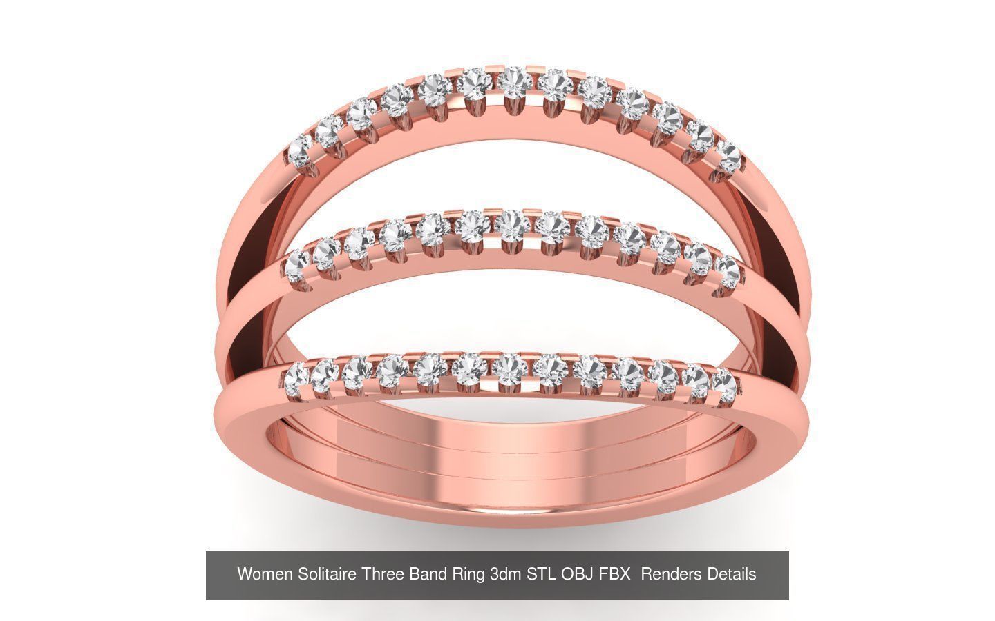 58 Engagement Wedding Women Three Band Rings Collection _16
