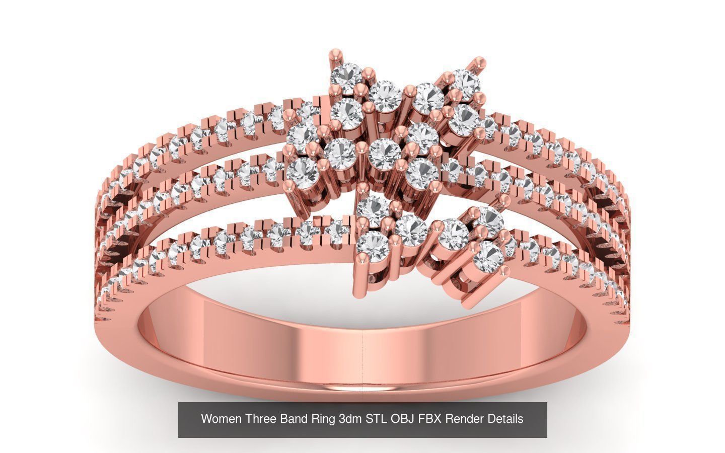 58 Engagement Wedding Women Three Band Rings Collection _67