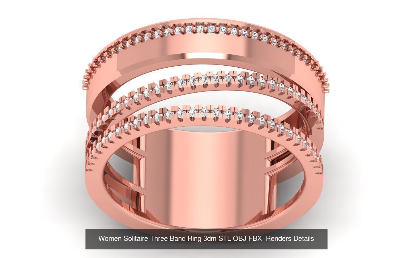 58 Engagement Wedding Women Three Band Rings Collection _21