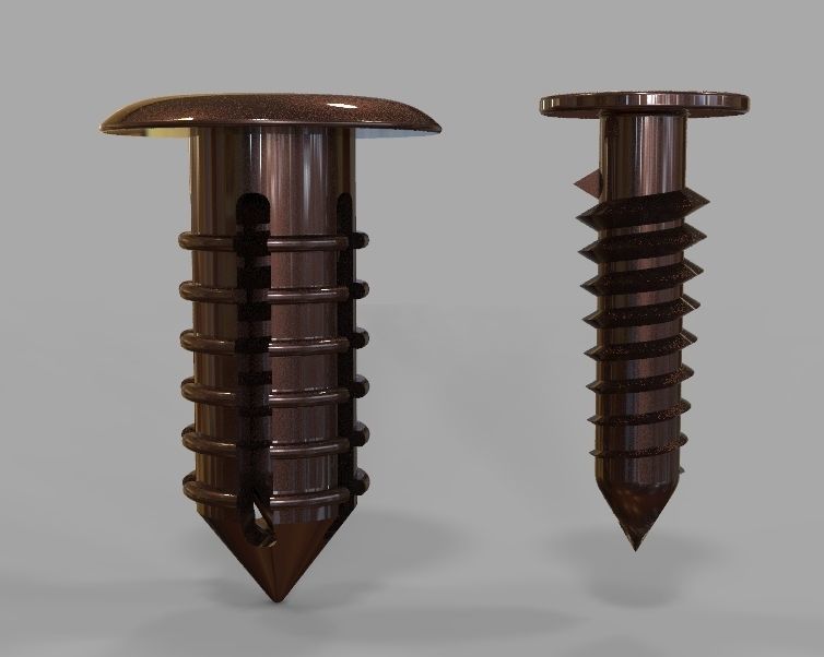 Retainer Blind Rivet Screw Type Version-03 3D print model_24