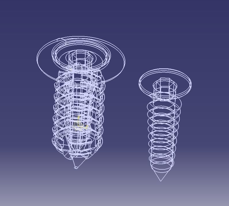 Retainer Blind Rivet Screw Type Version-03 3D print model_28