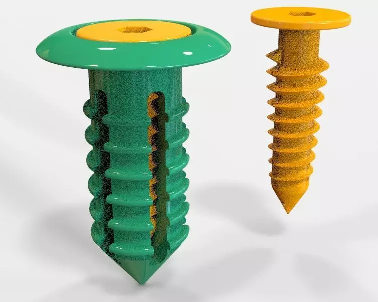 Retainer Blind Rivet Screw Type Version-03 3D print model_0