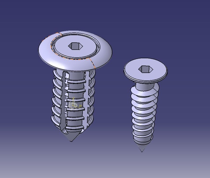 Retainer Blind Rivet Screw Type Version-03 3D print model_27