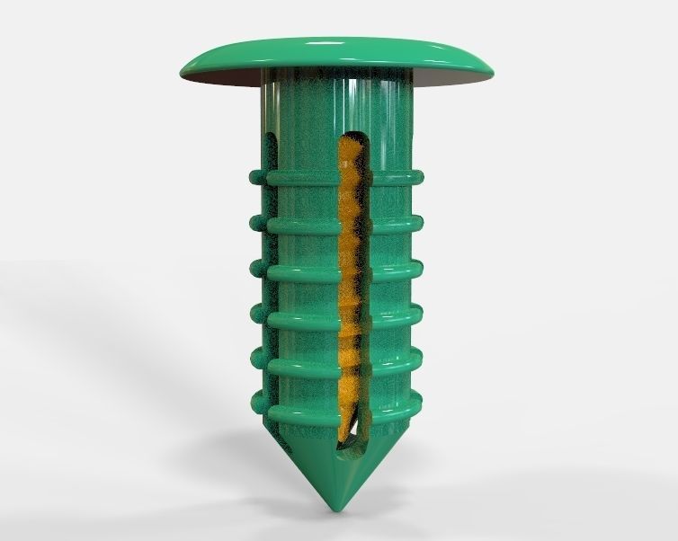 Retainer Blind Rivet Screw Type Version-03 3D print model_3