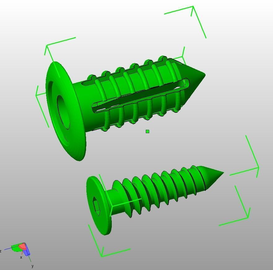 Retainer Blind Rivet Screw Type Version-03 3D print model_11