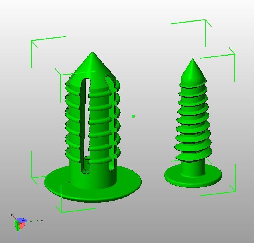 Retainer Blind Rivet Screw Type Version-03 3D print model_26