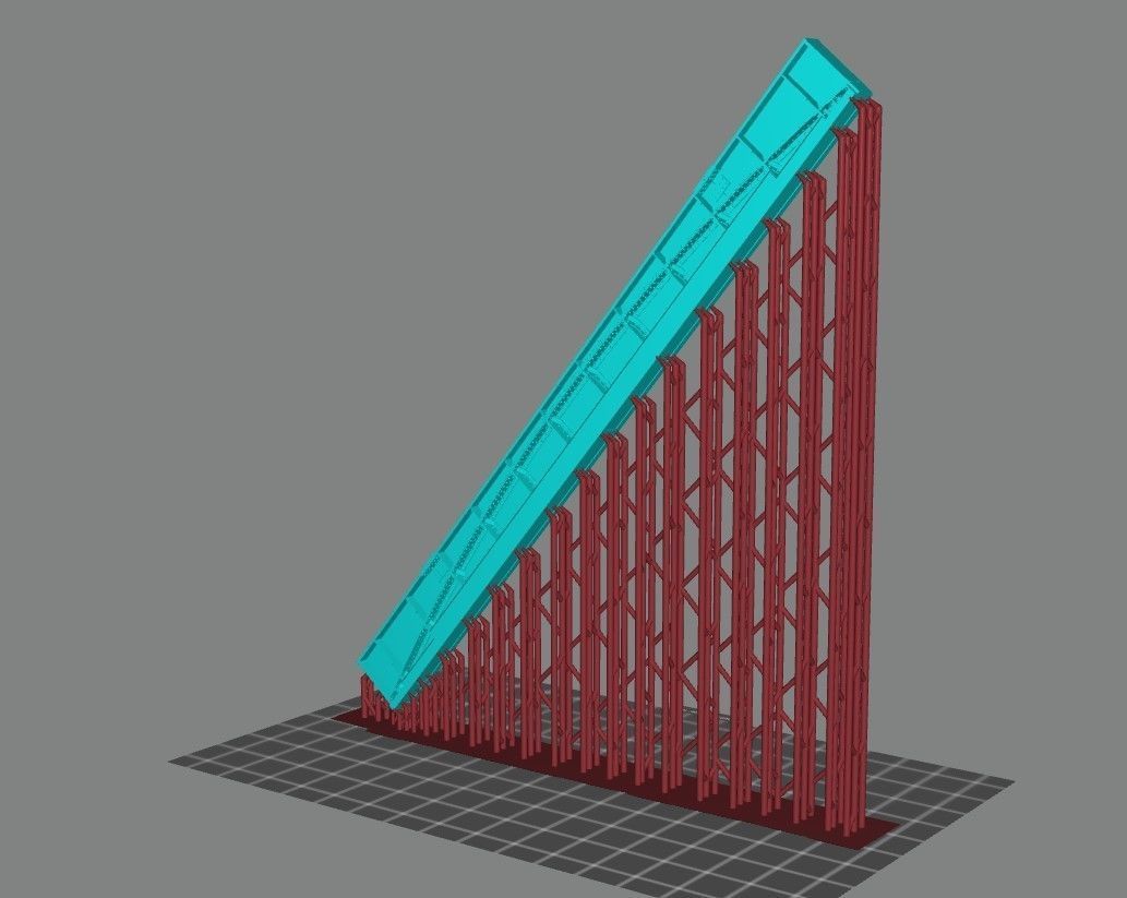 Model Railway - Bridge Girder Support Centre 2 3D print model_10