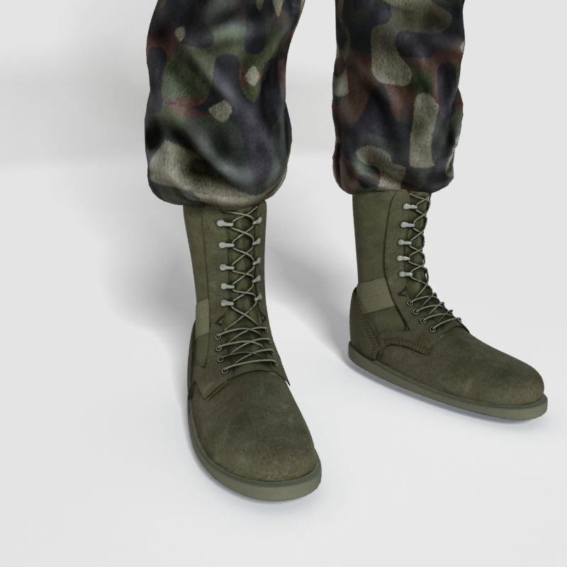 Low Poly Soldier Rigged Character Low-poly 3D model_10