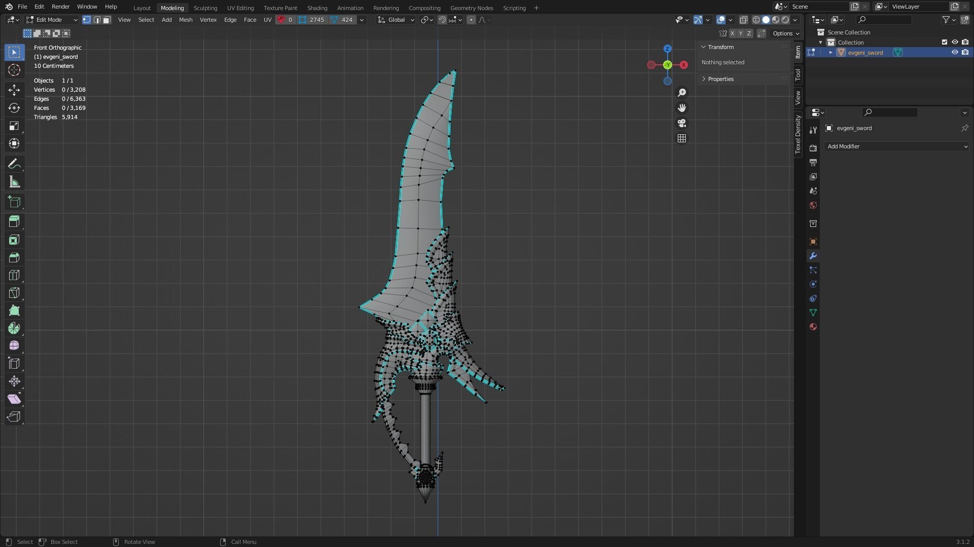 Fantasy Danny Low-poly 3D model_8