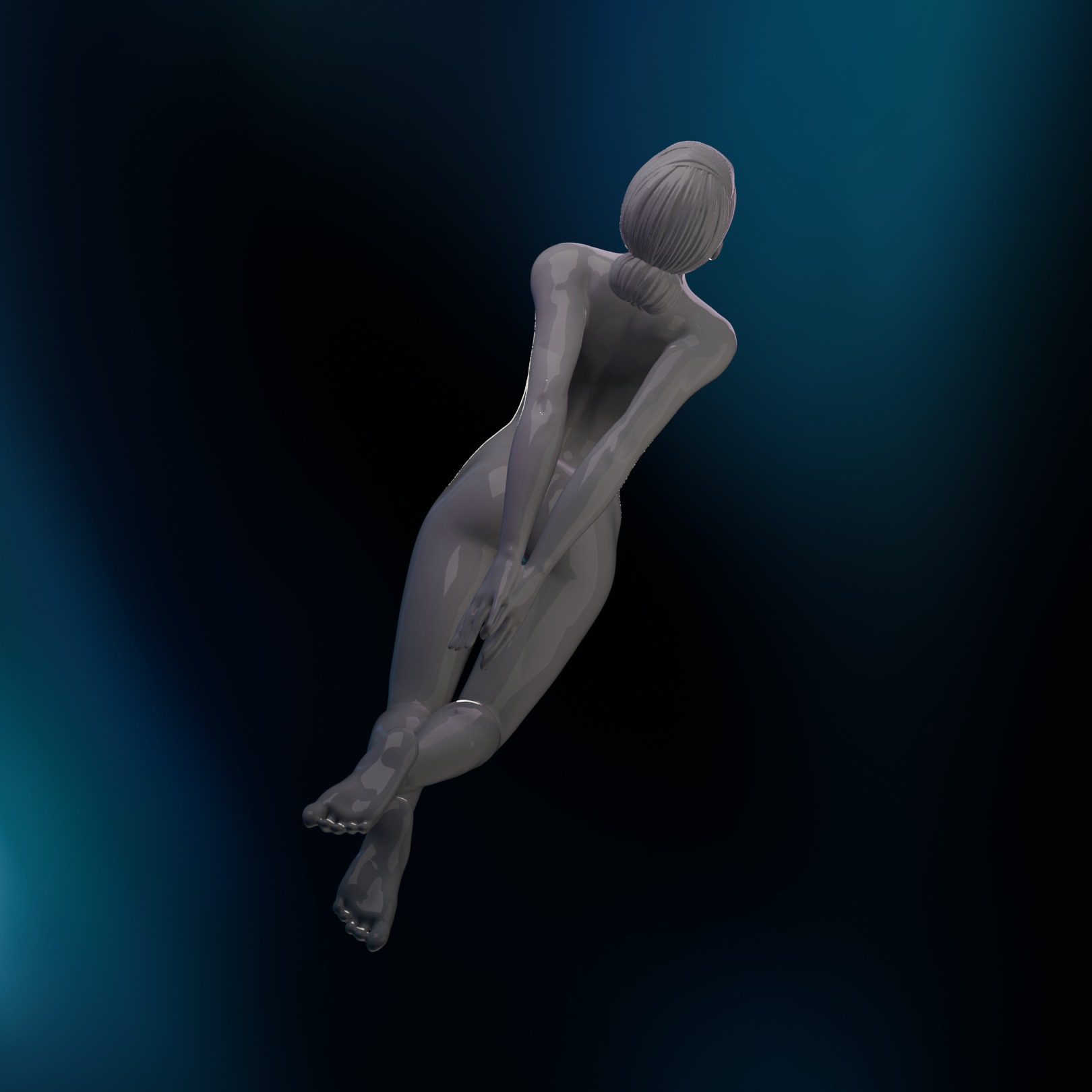 Shibari sexy girl naked tied boundaged ready to print 3D model 3D printable CGTrader