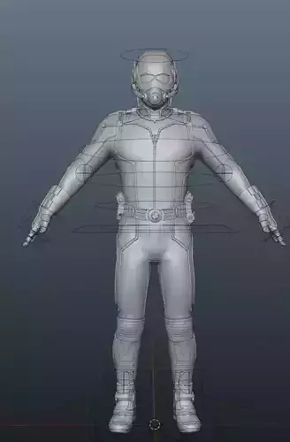 Ant-Man Rigged 3D model High Poly