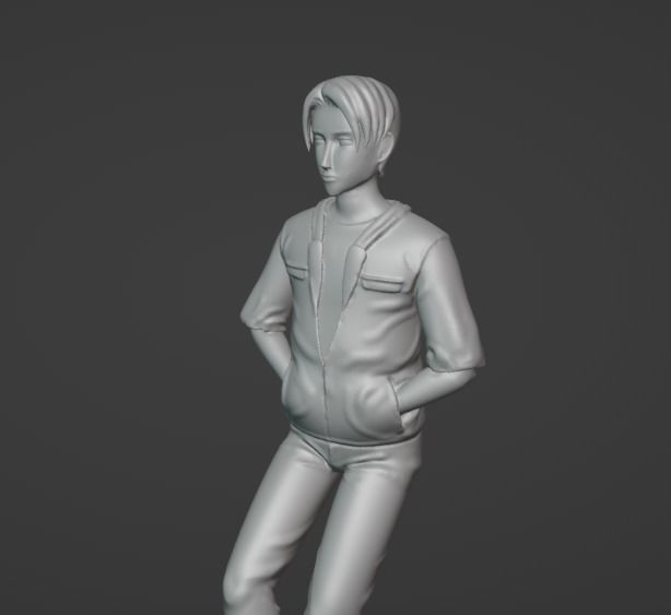 Takumi Fujiwara Initial D anime hero ready to print 3D print model_10