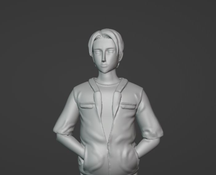 Takumi Fujiwara Initial D anime hero ready to print 3D print model_11