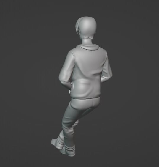 Takumi Fujiwara Initial D anime hero ready to print 3D print model_8