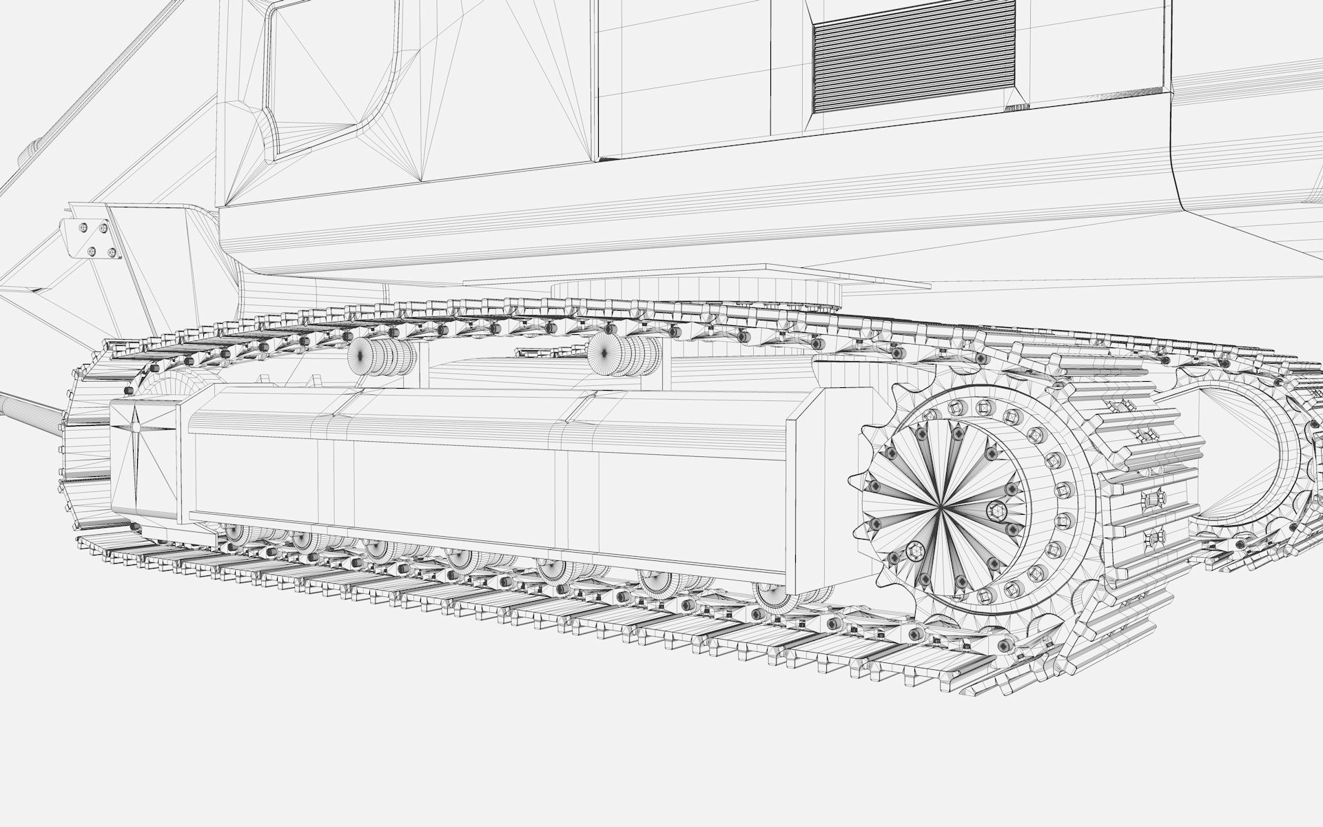 Crawler Excavators 3D model_22