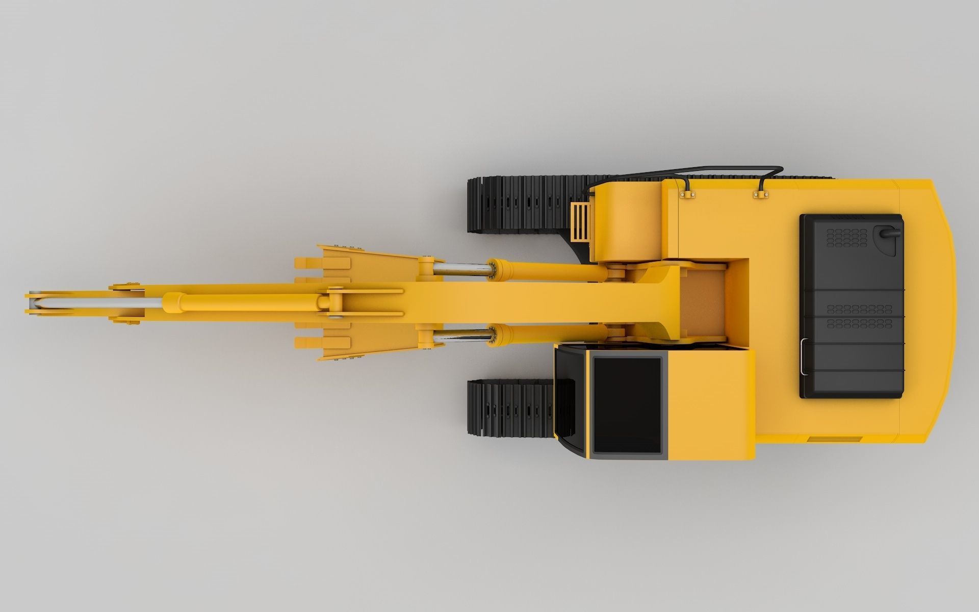 Crawler Excavators 3D model_7