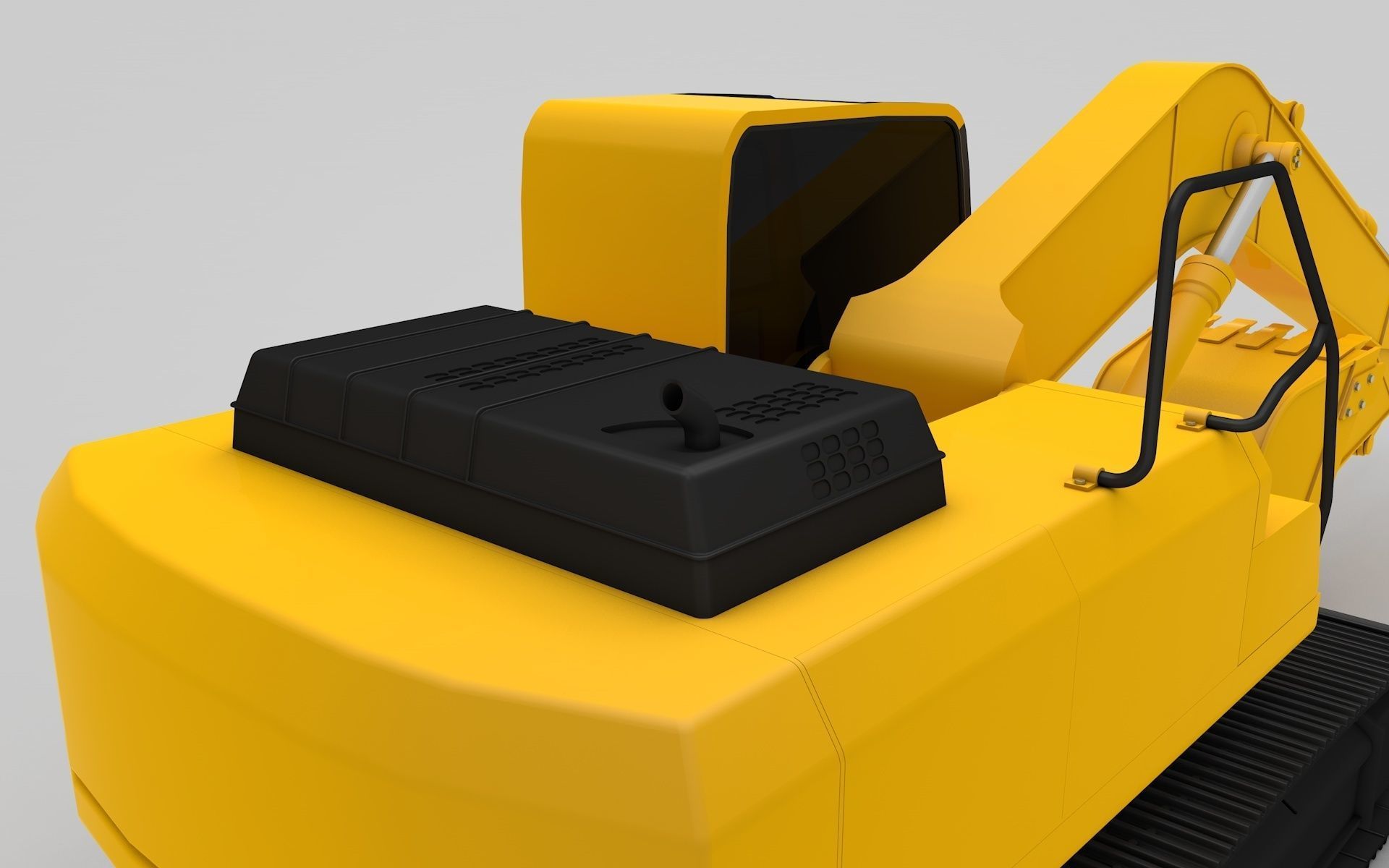 Crawler Excavators 3D model_10