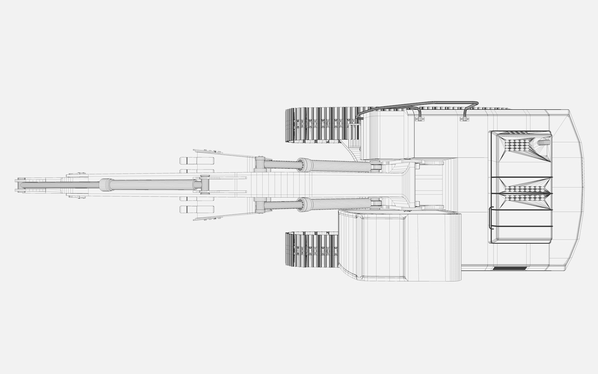 Crawler Excavators 3D model_18