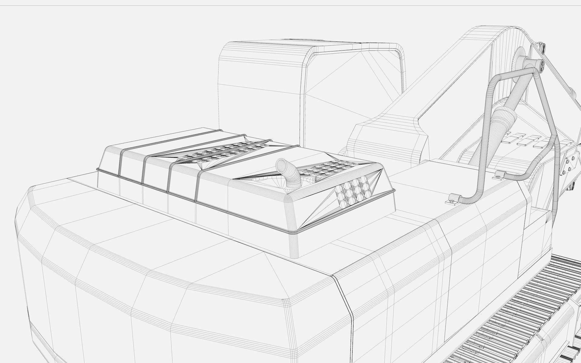 Crawler Excavators 3D model_21