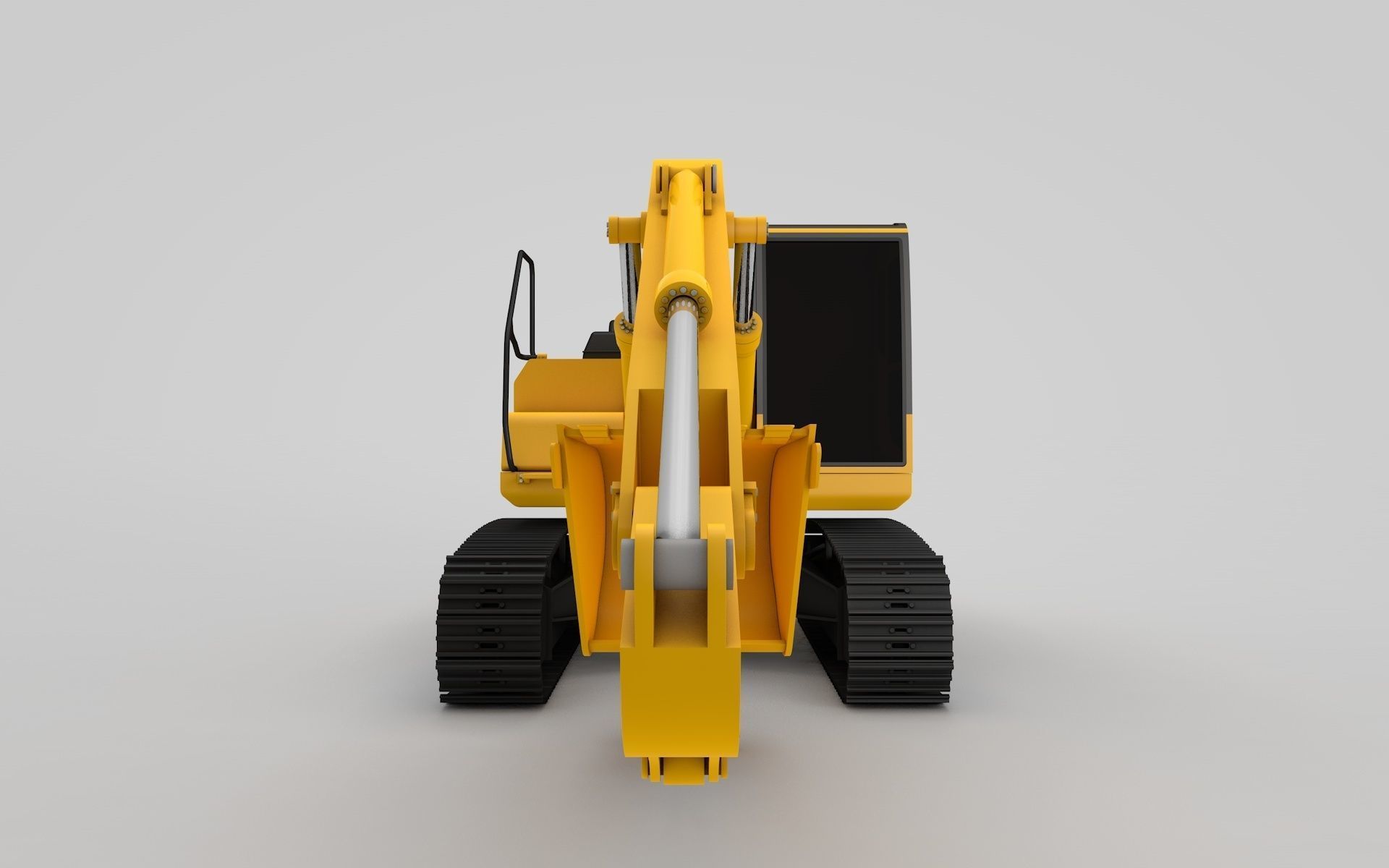 Crawler Excavators 3D model_6
