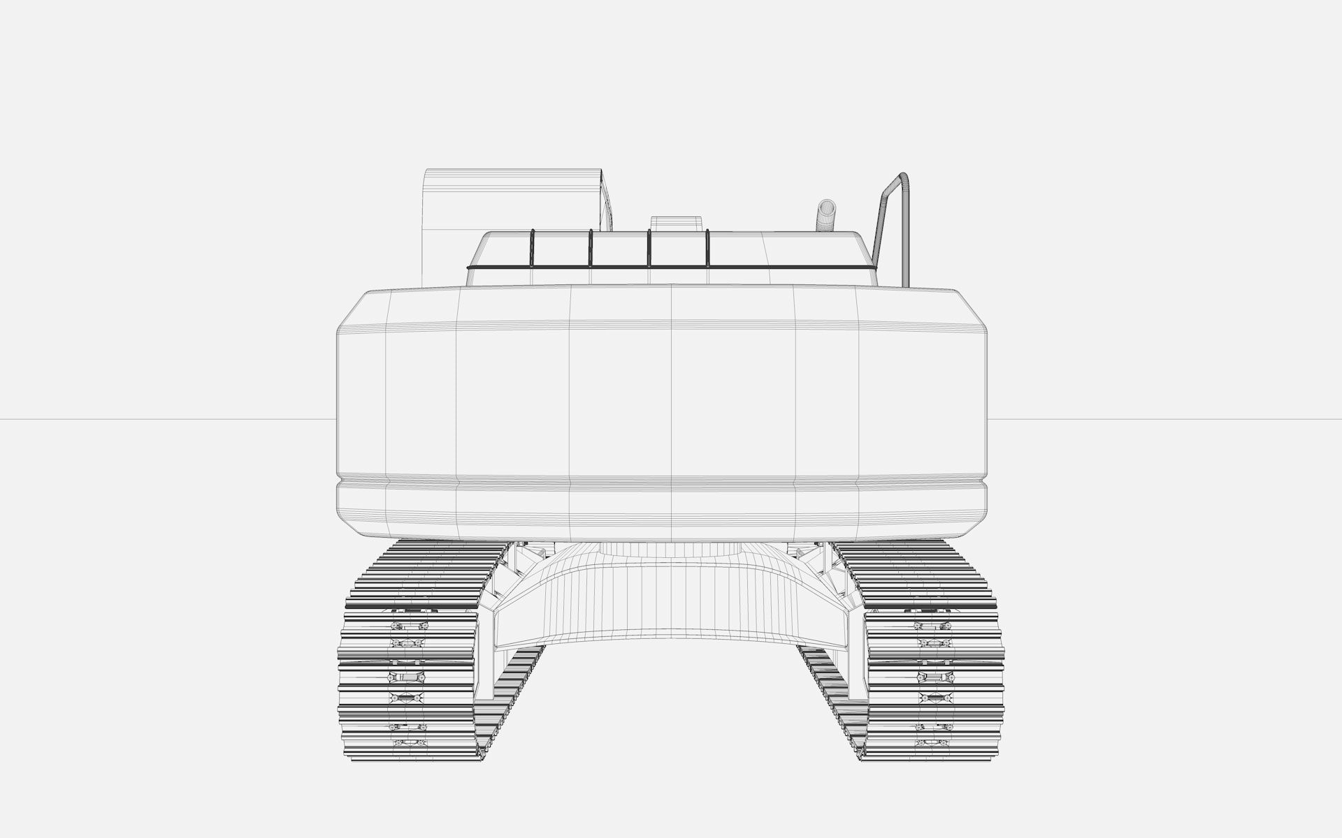 Crawler Excavators 3D model_15