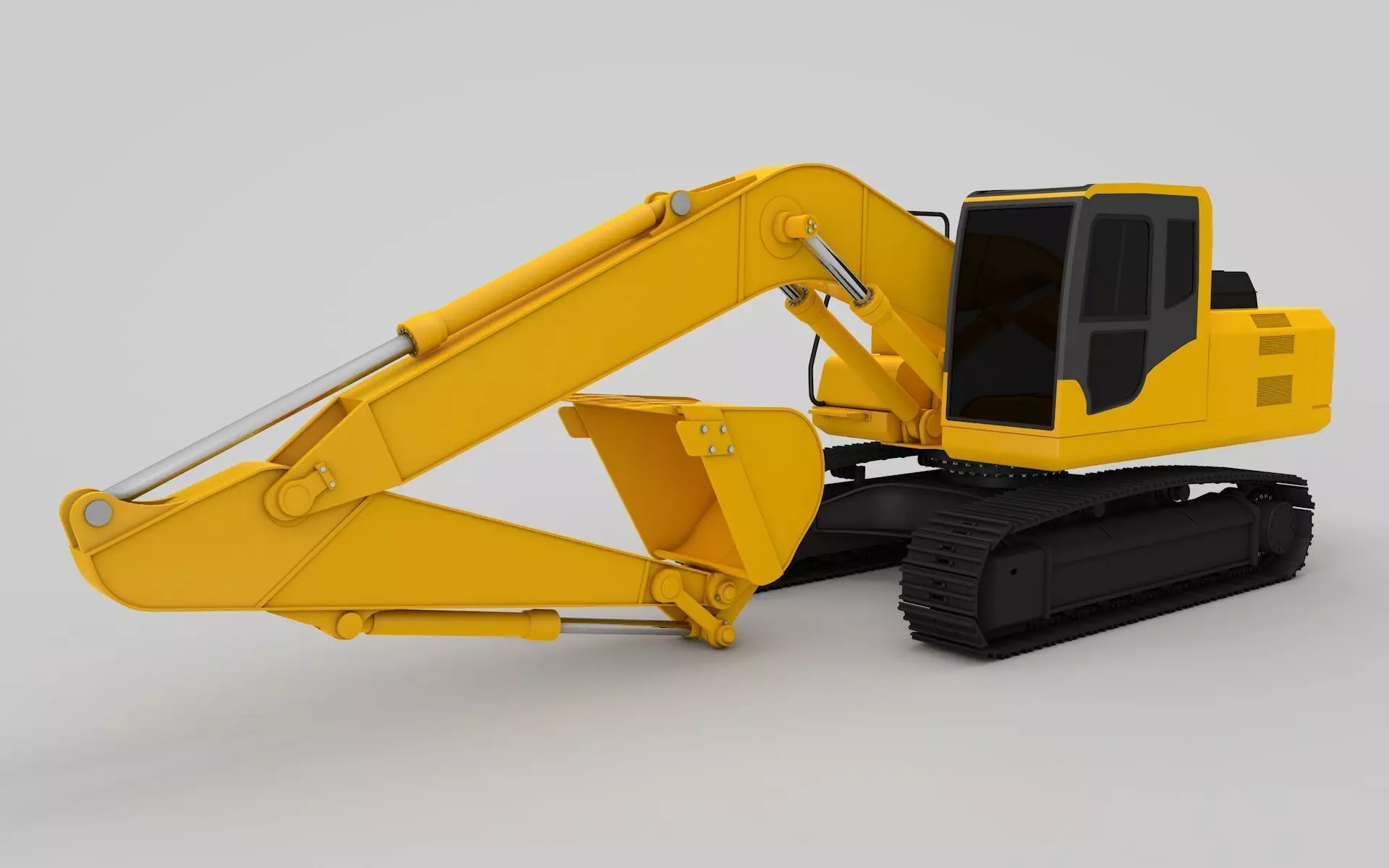Crawler Excavators 3D model_0
