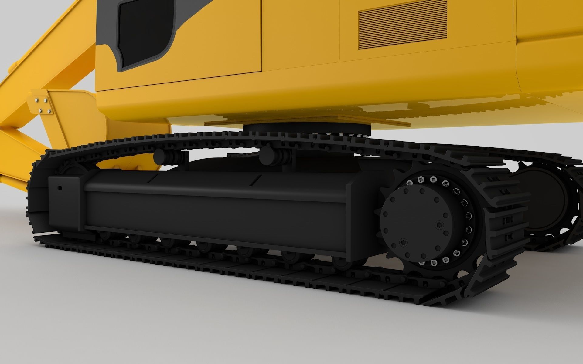 Crawler Excavators 3D model_11