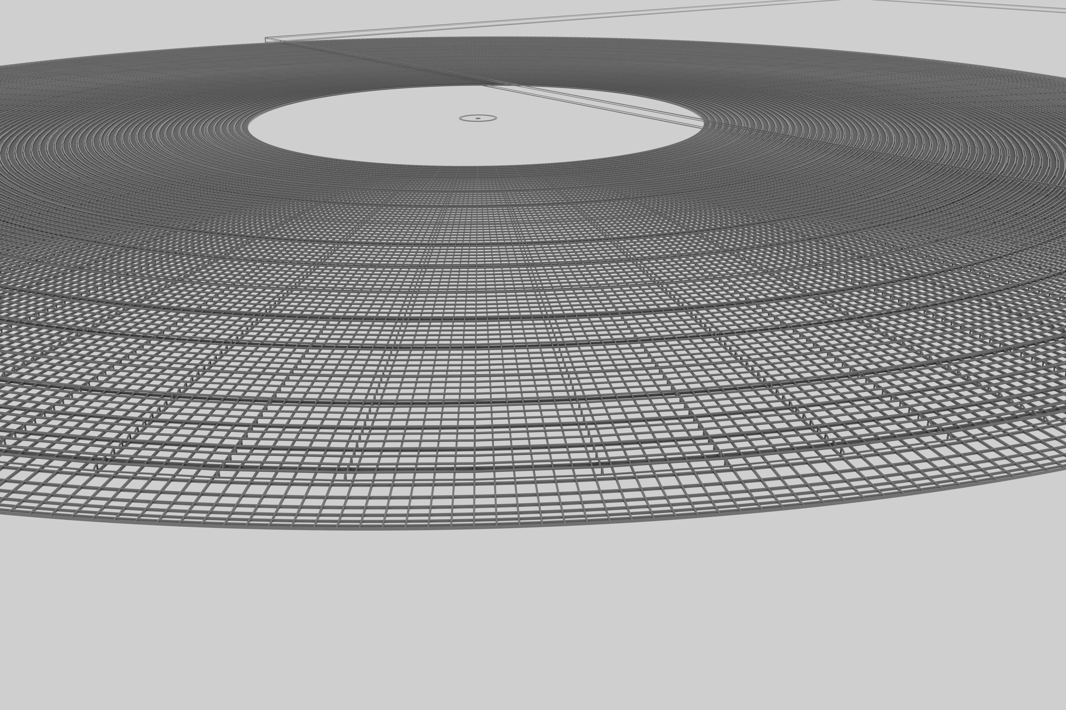 Vinyl record and box 3D model_4