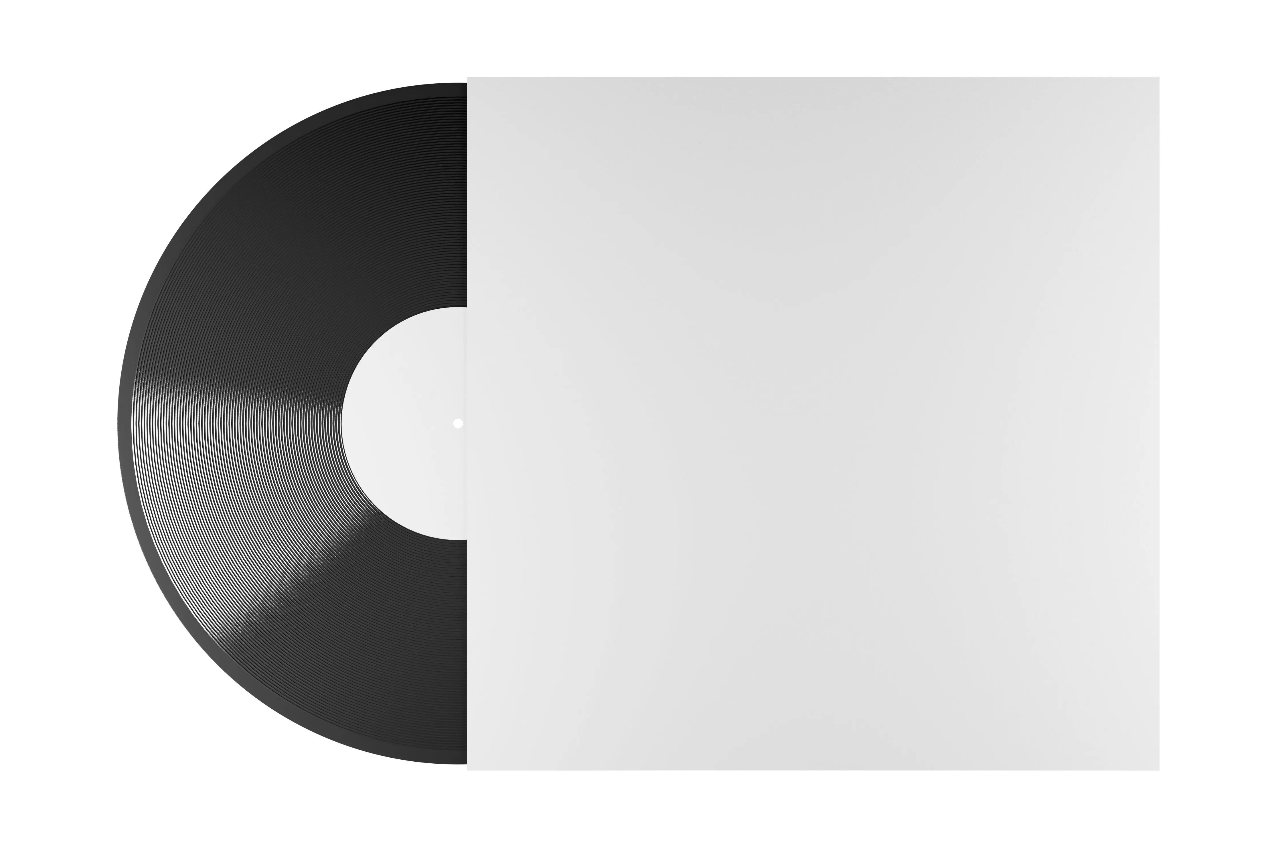 Vinyl record and box 3D model_0